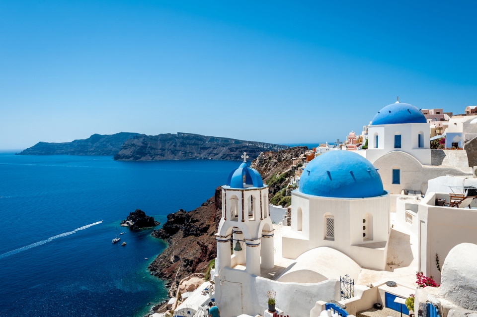 The Agean Sea, Santorini, Greece - Beautiful places. Best places in the ...